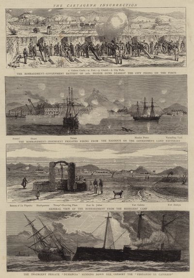 Cartagena-oprøret af Joseph Nash